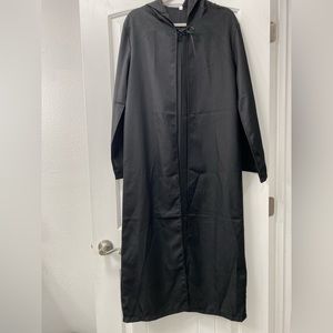 Open front hooded cape. (C192)